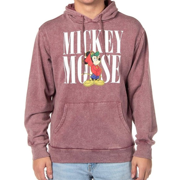 Disney Mickey Mouse Hoodie Adult 2XL Pullover Hooded Sweatshirt Graphic Print - Picture 1 of 9